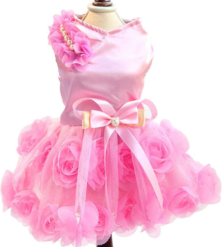 Dog Dress,Dog Wedding Dress,Dog Birthday Dress,Dog Tutu Dress